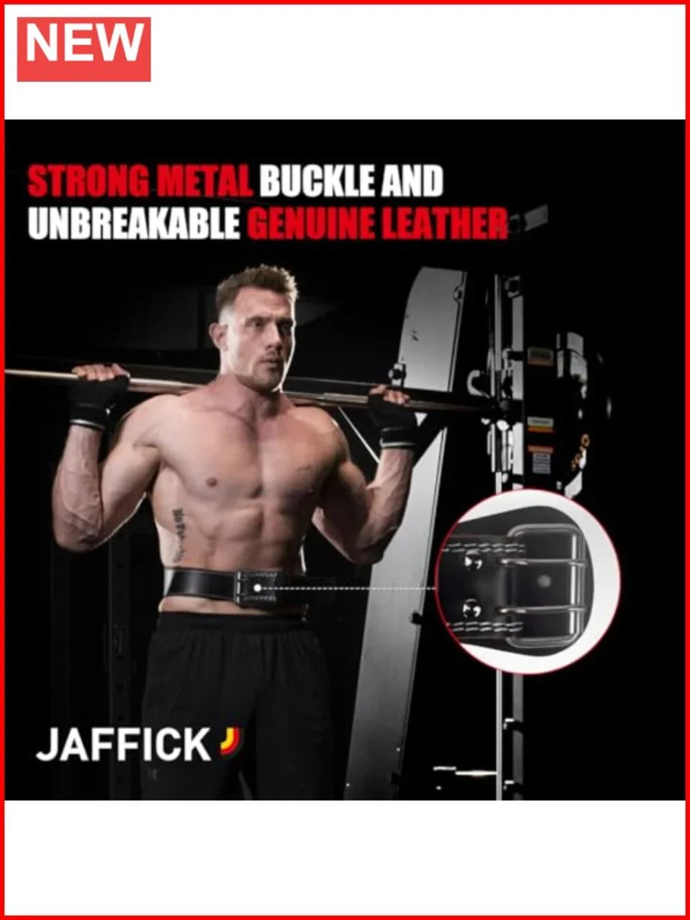 Genuine Leather Weight Lifting Belt for Men Gym Powerlifting Heavy Duty Back